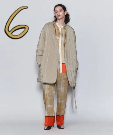 6 (ROKU) BOA x QUILTED COAT 퀼팅 2way