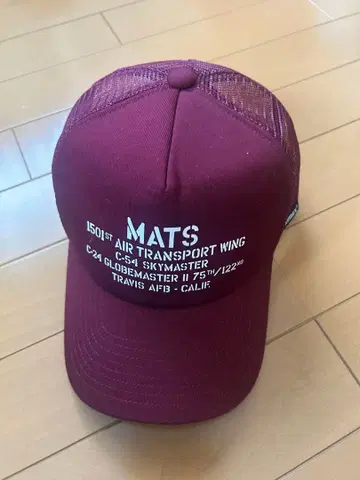 AVIREX MATS 캡 버건디