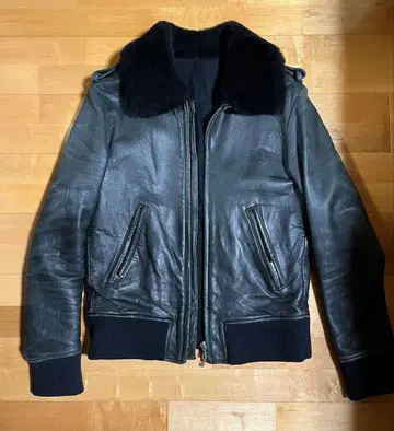 LITHIUM HOMME 리튬옴므 가죽 봄버 자켓 무스탕