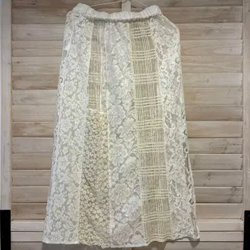 차오패닉 패치워크 레이스 스커트