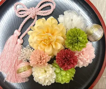 내추럴 성인식 졸업식 시치고산 사전 촬영 머리 장식