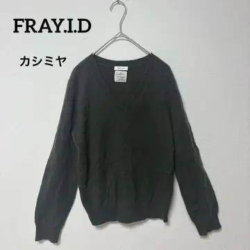 FRAY.I.D 프레이 아이디 캐시미어 V넥 니트 스웨터