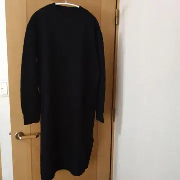 LADY LUCK LUCA 블랙 롱 니트 원피스