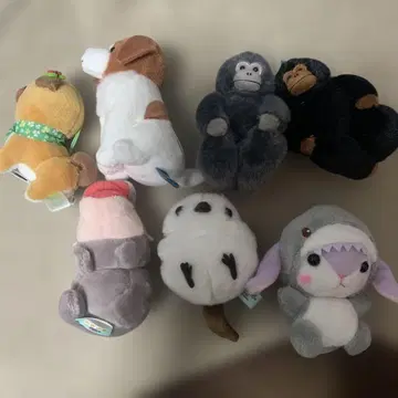 동물 디자인 봉제 인형 세트