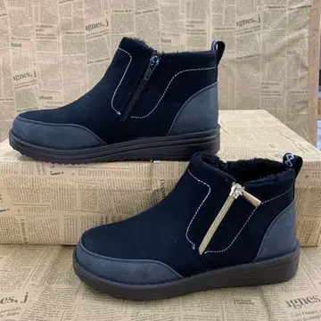 새상품 여성용 23.5cm 경량 보아 안감 숏부츠 블랙 9840