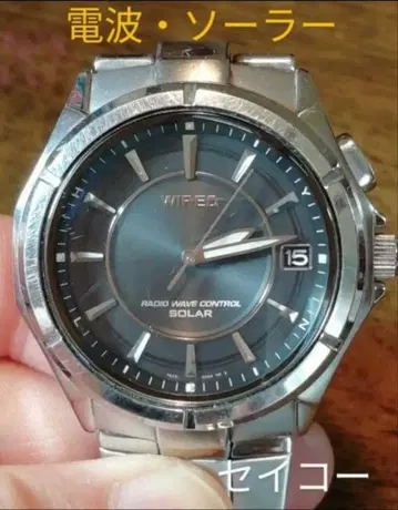 BG37 세이코 와이어드 전파 솔라 시계 날짜 포함