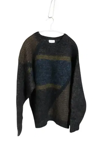 90s 디자인 니트 L 사이즈 짧은 기장 박스