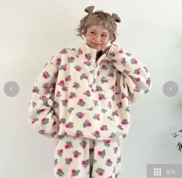 시마무라 ayano 보아 하프 지퍼 자켓 M CutieBeauty