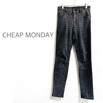 치프먼데이 스트레치 스키니 데님 청바지 블랙 계열