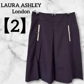 LAURA ASHLEY London [ 2 ] 플레어 스커트 퍼플