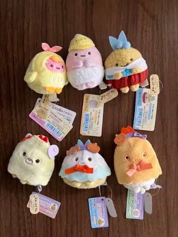 [ 새상품 ] 스미코구라시 테노리 봉제 인형 보육원 할로윈 6개 세트