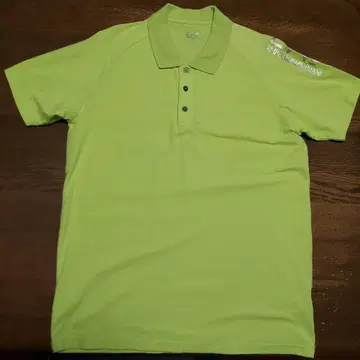 EA7 피케 셔츠 라임 그린