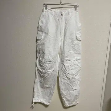 Oblada 화이트 카고 팬츠 M 사이즈