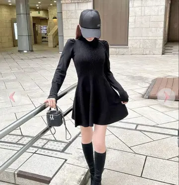 rady 케이블 니트 원피스 블랙 M 사이즈