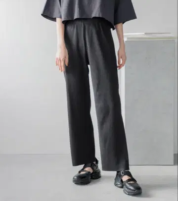 LOWRYS FARM 로리즈팜 컷 이지 팬츠 블랙