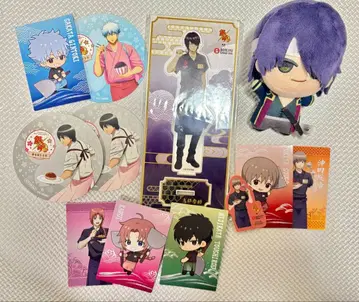 은혼 타카스기 아크릴 스탠드 봉제 인형 + 콜라보 특전 세트
