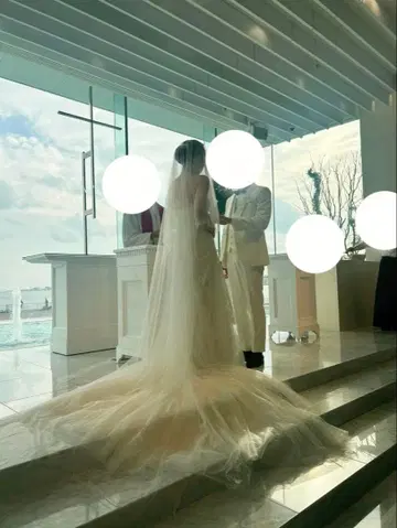 3m 쉬폰 웨딩 베일