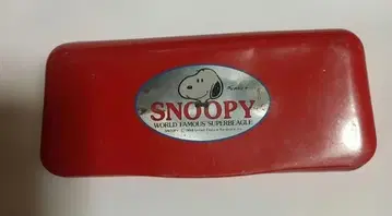 SNOOPY 안경 케이스 레드 쇼와 레트로