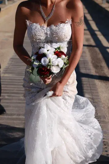 머메이드 레이스 웨딩 드레스