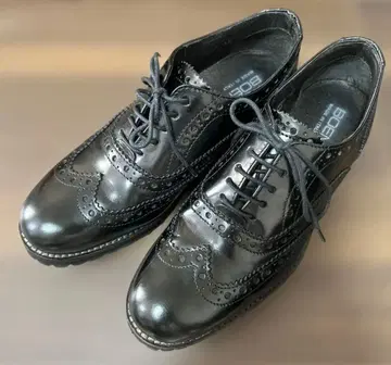 BOEMOS 보에모스 여성용 가죽 신발 윙 팁 35 레이스업