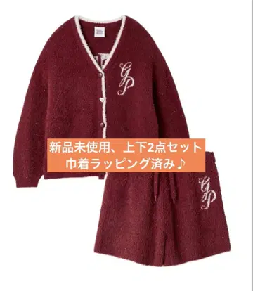 젤라피케 라메 페더 가디건 & 라메 페더 숏팬츠 2세트