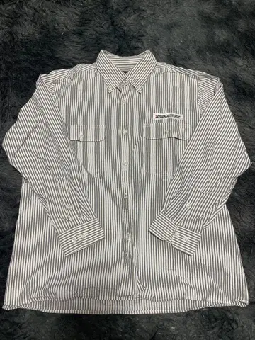 BRIDGESTONE 브릿지스톤 워크 셔츠 셔츠 스트라이프 남성용