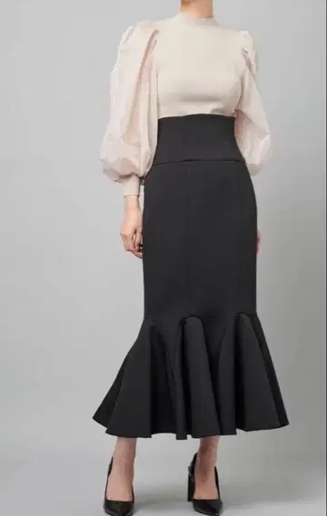 프레이아이디 시어 돌먼 슬리브 니트