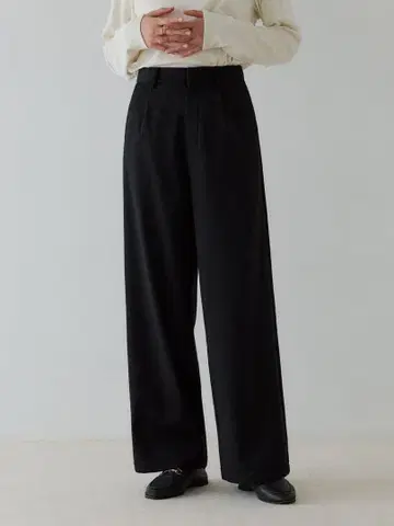 크루레 갸바 플리스 웜 슬랙스/black/사이즈 2