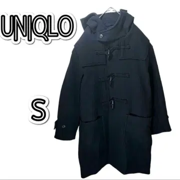 남녀 공용 UNIQLO 유니클로 더플 코트 S 네이비