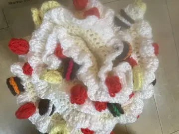 핸드메이드 크레이프 담요입니다.