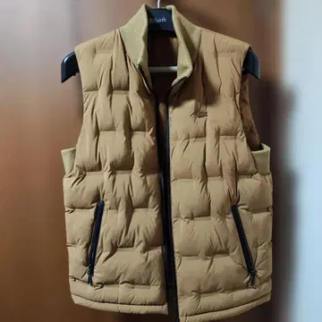 12/16까지! LACOSTE 베이지 다운 베스트 US M