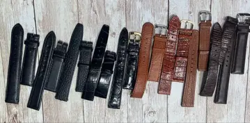 남성용 손목시계용 가죽 벨트 유즈드 18mm 세트