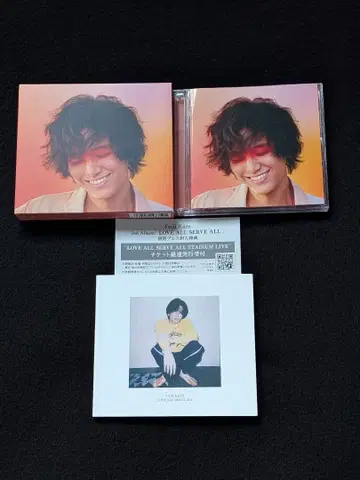 후지이 카제 앨범 LOVE ALL SERVE ALL 초회반 타올라 정원