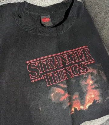 GU 헤비웨이트 맨투맨 풀오버 긴팔 스트레인저 씽스