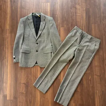 EPoca Uomo 그레이 체크 무늬 비즈니스 정장