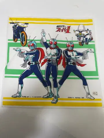 [ 미사용품 ] 당시물 가면라이더 슈퍼 1 손수건 마가렛 이시모리 프로