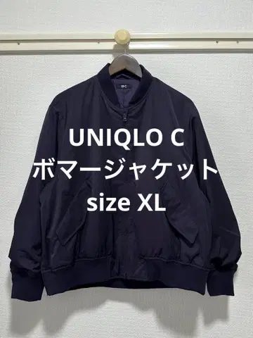 한 번 착용 유니클로 C 유니클로 봄버 자켓 다크 퍼플 XL