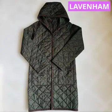 라벤햄 LAVENHAM 퀼팅 코트 후드 부착 36