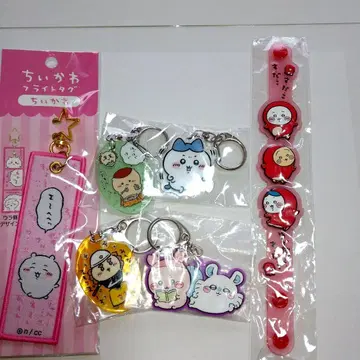 치이카와 아크릴 키링 3개 러버 키링, 플라이트 택 타코기