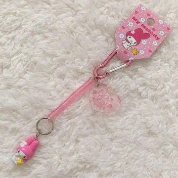 [ 헤이세이 레트로 ] 산리오 마이멜로디 카라비너 & 코일 키링 스트랩
