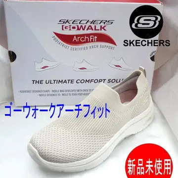 새상품 26.5cm (26cm 상당) 스케쳐스 고 워크 베이지 슬립온