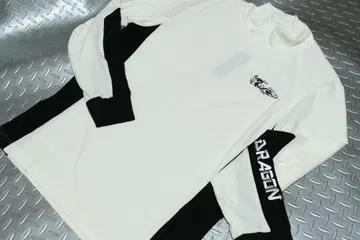 가을/겨울 댄스 위드 드래곤 기모 모크넥 셔츠 2/WT/BK