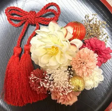 성인식 졸업식 시치고산 사전 촬영 머리 장식