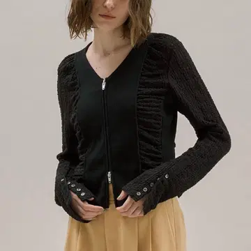 public tokyo 슈링크 레이스 V넥 TOP