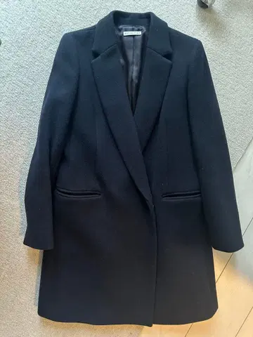 Estnation 에스트네이션 다크 네이비 코트 더블 브레스트