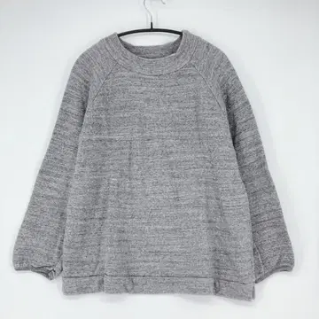 TROIS 트로와 그레이 래글런 슬리브 트레이닝복