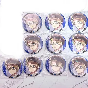 헤타리아 미국 우편 호로그램 캔뱃지