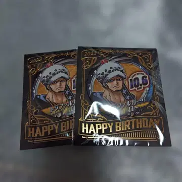 트라팔가 로 벌스데이 캔뱃지 2개 세트 원작 그림