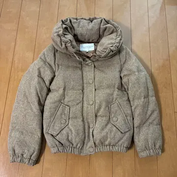 뷰티&유스 유나이티드 애로우즈 트위드 다운 자켓 베이지 S