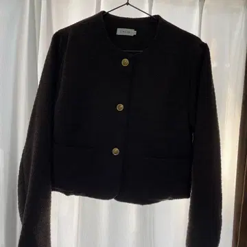 노카라 자켓 브라운